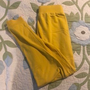 Yellow joggers